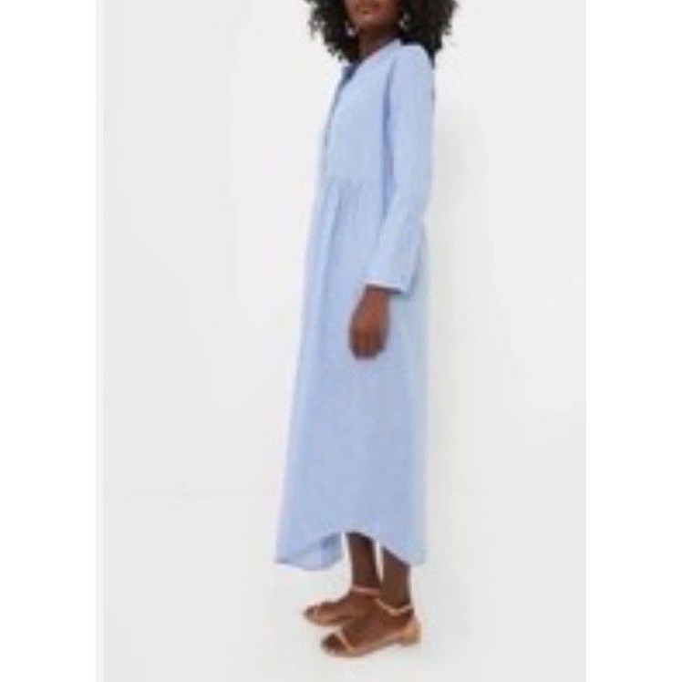 Tuckernuck Pale Blue Button-Front Maxi Shirt Dress — image 2 of 8